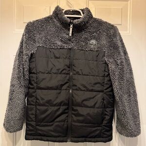 Gerry Weber Kids Charcoal and Black Puffer Jacket